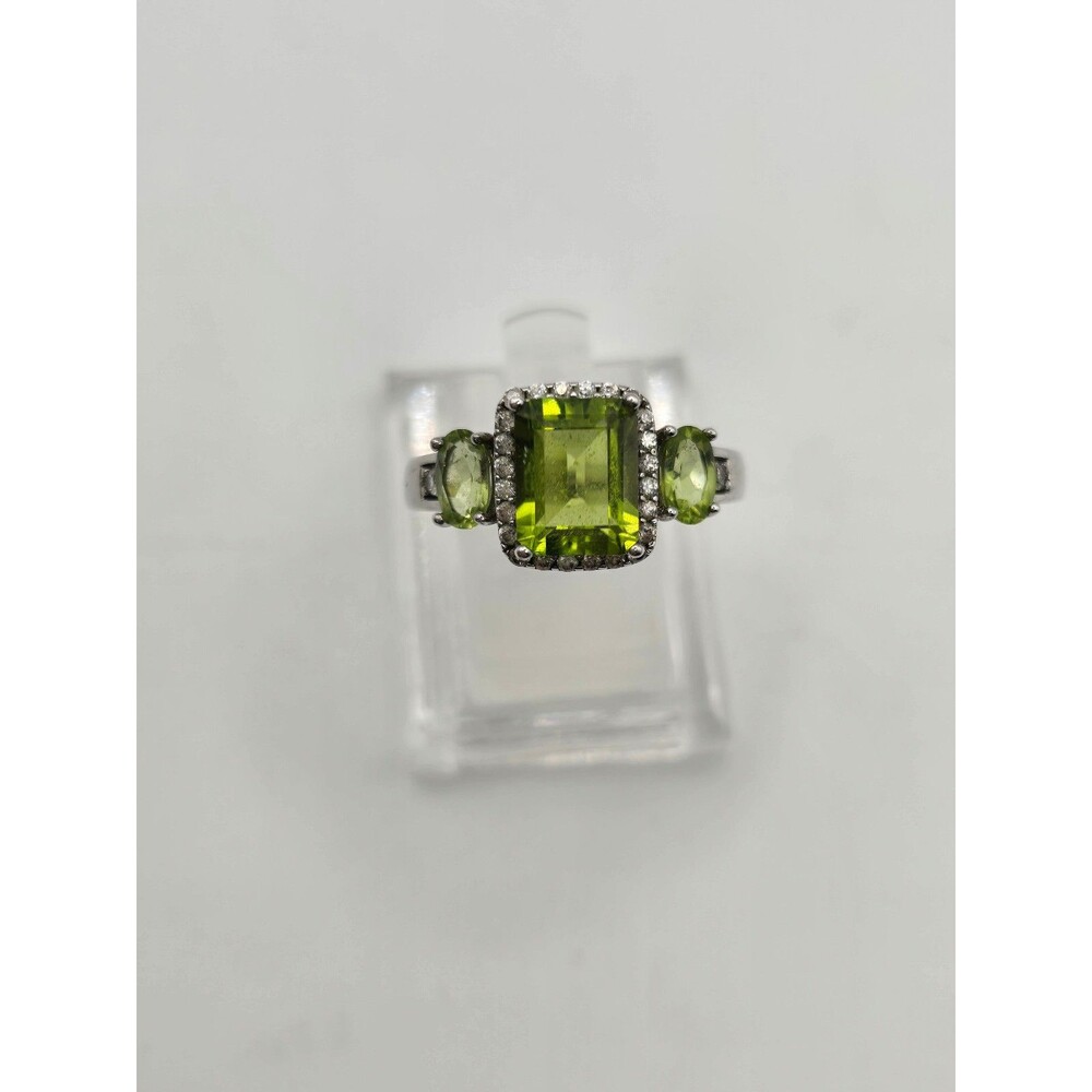 DK 925 & Diopside Ring Size 10